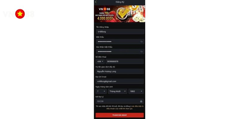 Đăng Ký VN88 Miễn Phí Đơn Giản Nhanh Chóng Trong Phút 3 Những lỗi thường gặp khi tạo tài khoản đăng ký VN88