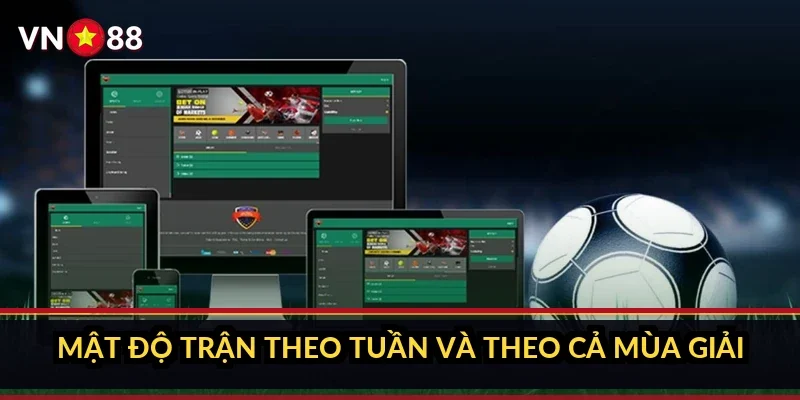Cá cược Bundesliga Đức VN88: bên trong sảnh giải 18 đội 1 Mật độ trận theo tuần và theo cả mùa giải